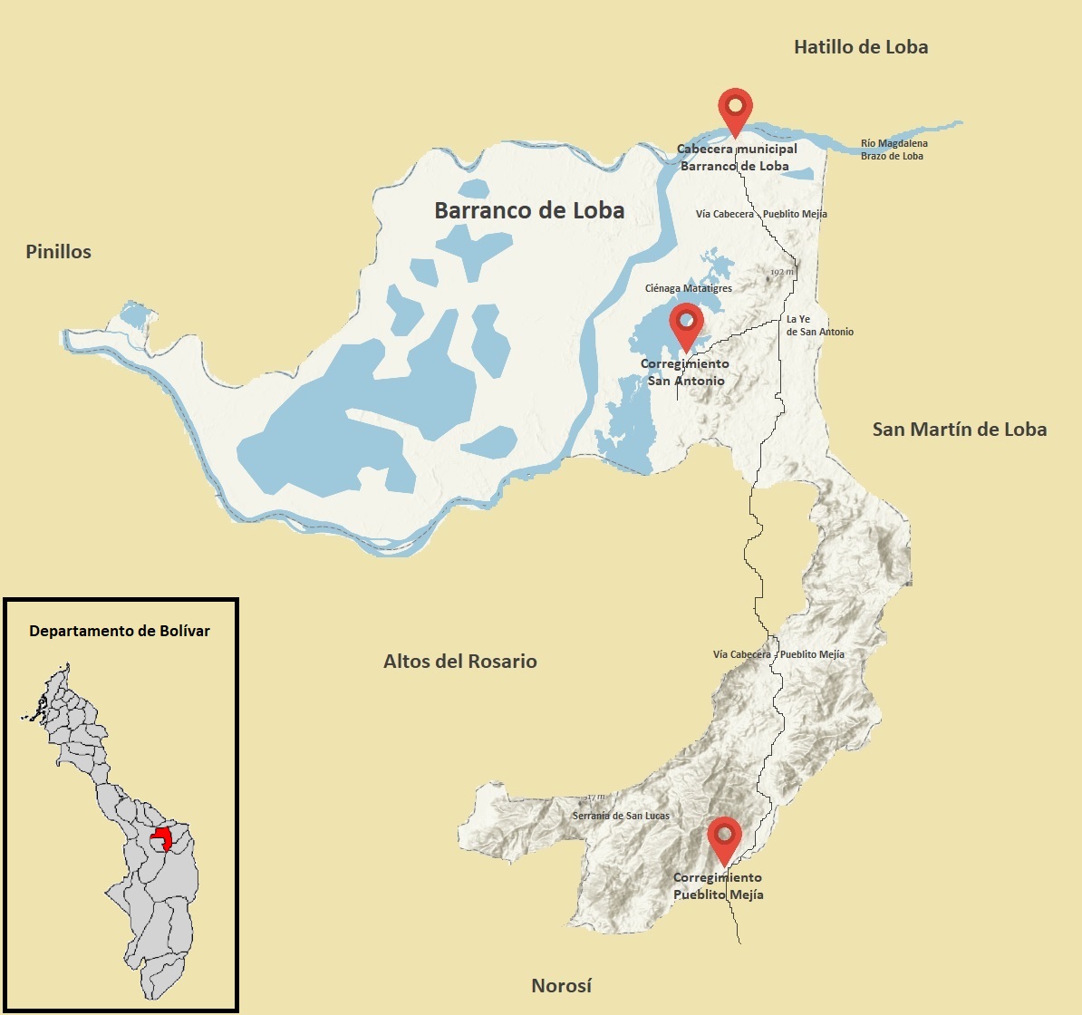 Barranco de Loba Map CdR