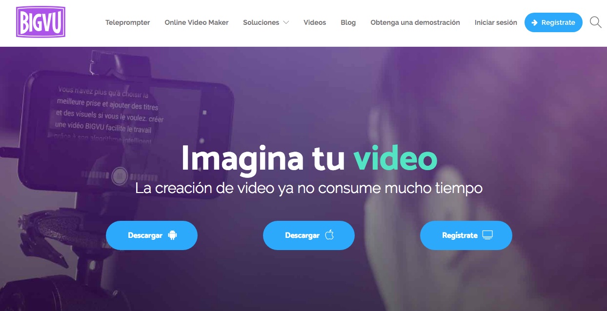 BIGVU, el telepronter digital que te ayudará en el cubrimiento de la