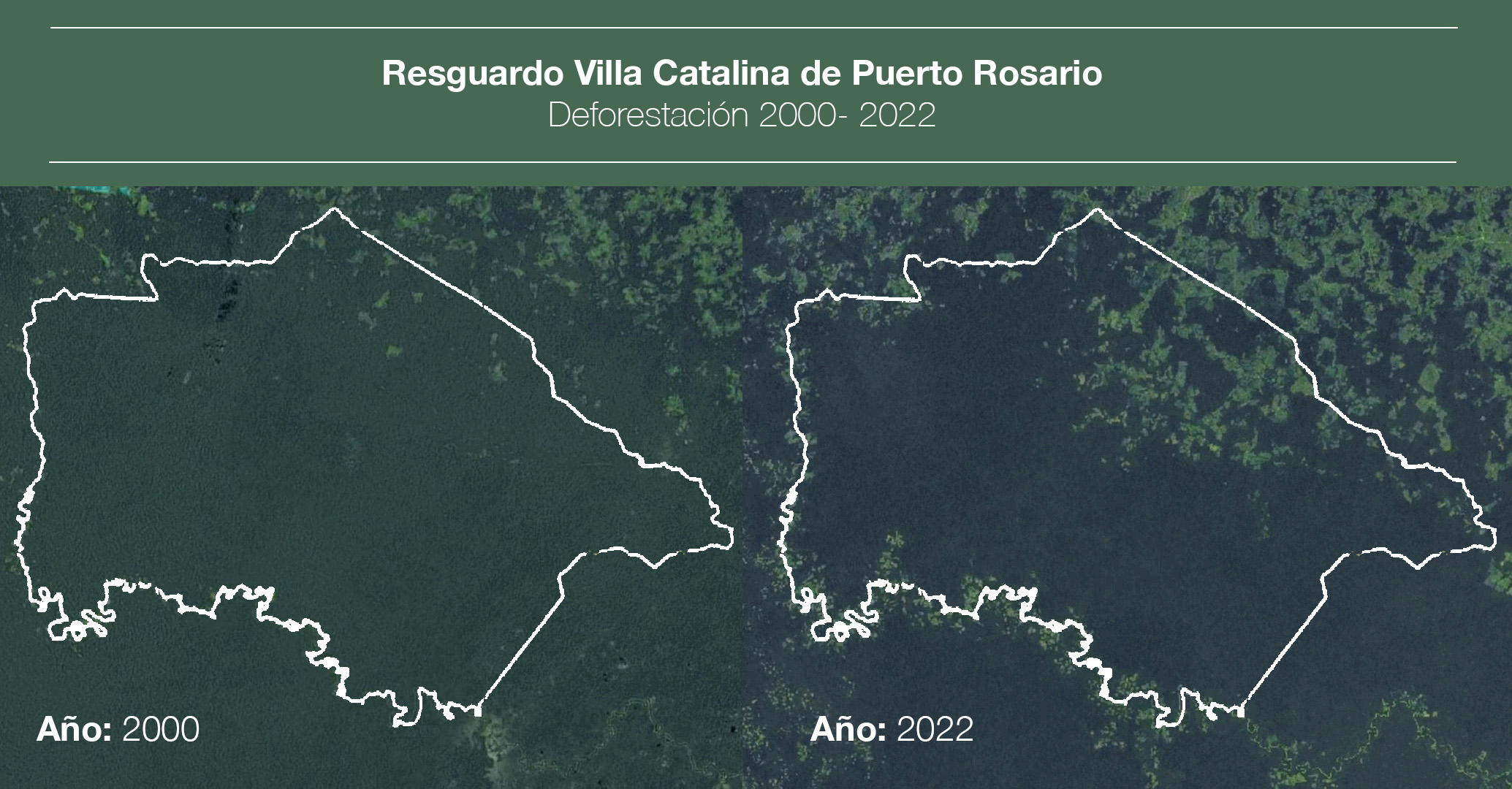 Mapa deforestación Villa Catalina