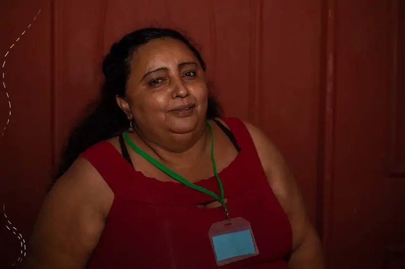 Francy Restrepo, lideresa social del Cauca, coordinadora de género de la Federación Nacional Sindical Unitaria Agropecuaria (Fensuagro), y una de las creadoras de 'Muñecas por la Paz'.