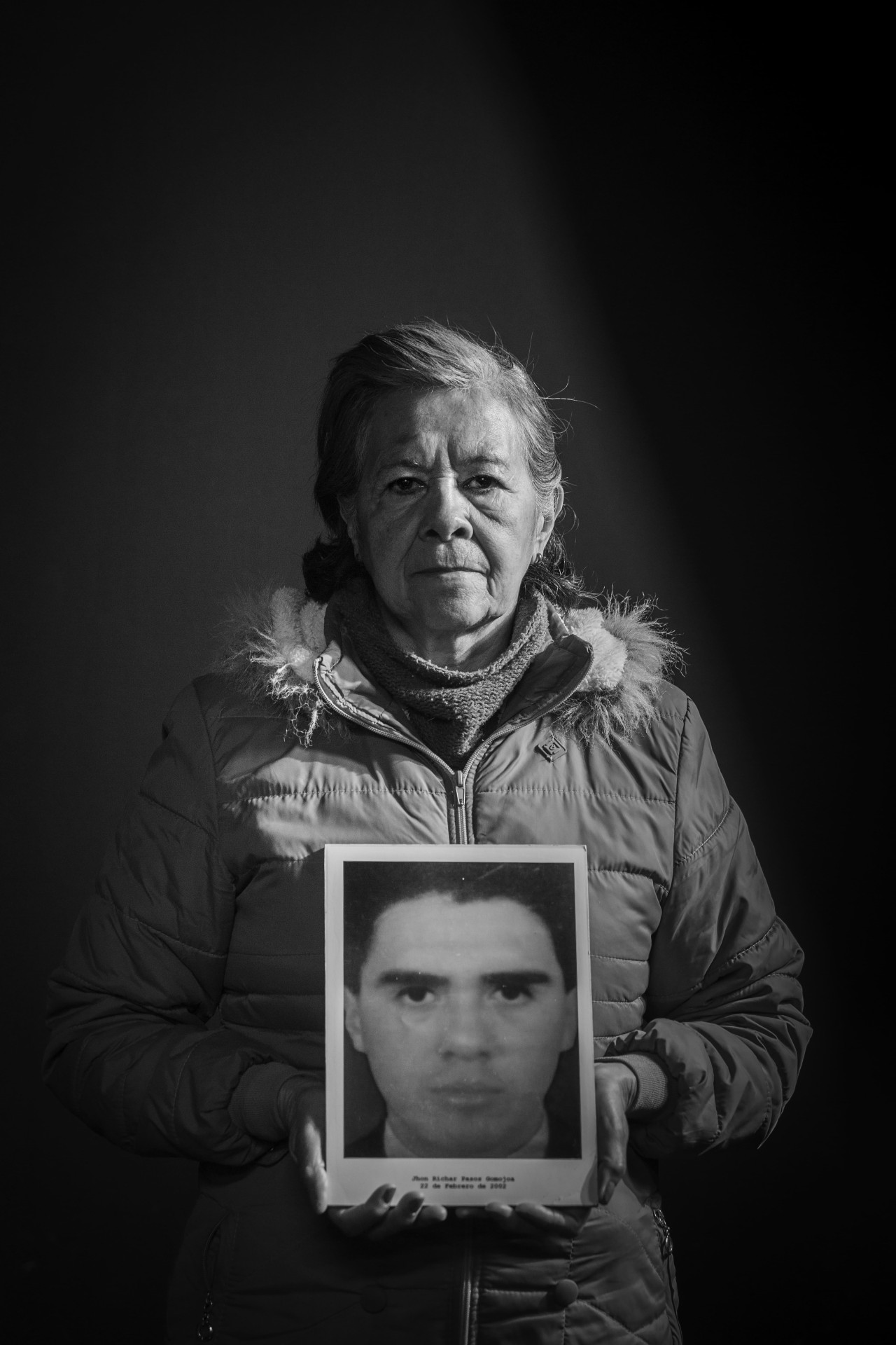 Yolanda Gomajoa, madre de Jhon Richard Pazos Gomajoa, dado por desaparecido en 2002. Foto: José Luis Narváez (2024).