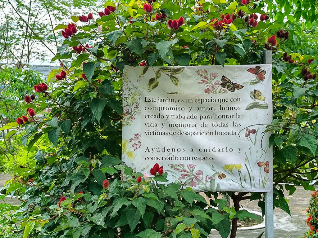 Jardín sagrado de la memoria. Foto: Simón Zapata Alzate.